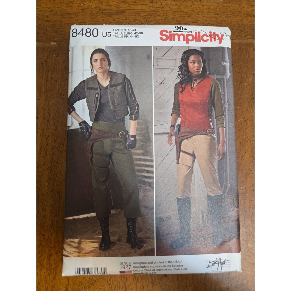 Simplicity 8480 LoriAnn Costume Designs Space/Military Style Women's 16-24 Uncut
